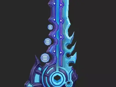 Pack With 30 Fantasy Swords - Part 01 Low-poly 3D model