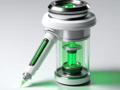 Futuristic Syringe Vial Charger 3D model
