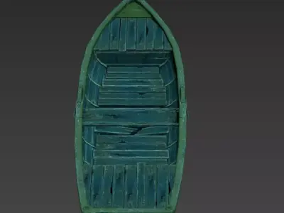Boat CXC  Low-poly 3D model