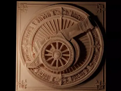Cannon CNC 3d Print High Relief Sand Casting 3D print model