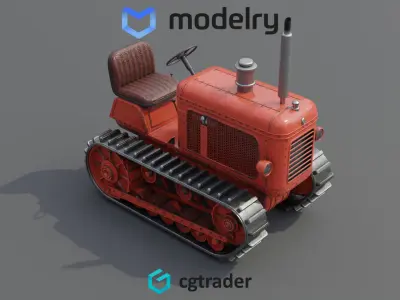 Snow Tractor 3D model