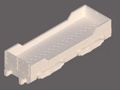 Forge Train 3d Printable model for 28mm Gaming 3D print model