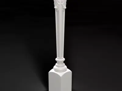 Ornamental Decorative Stair Baluster 3D model