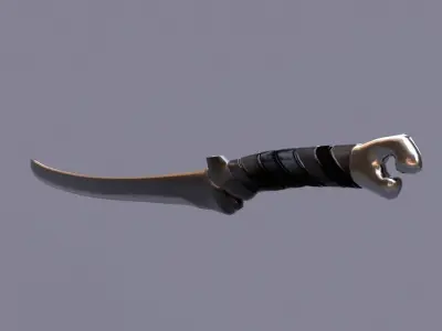 sword Low-poly 3D model get