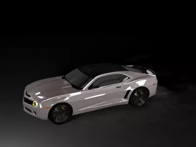 chevrolet  camaro 2008 3D Model  Free 3D model