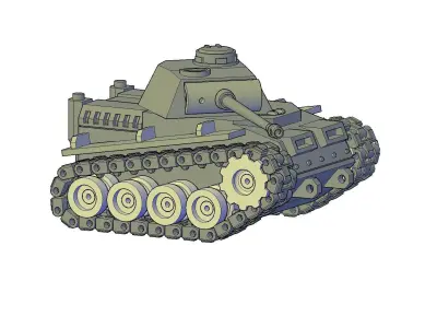 TANK MINIATURE 3D print model purchase