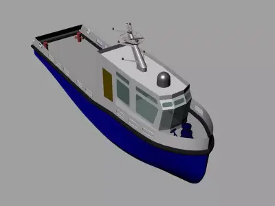 Agencies boat 3D model