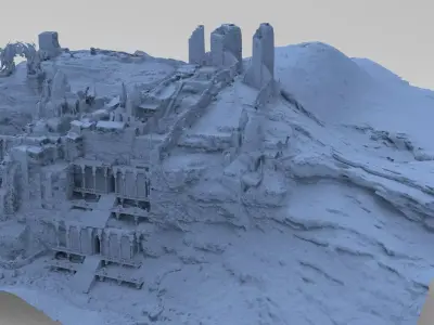 Ancient City Sahara 3D model 3D model