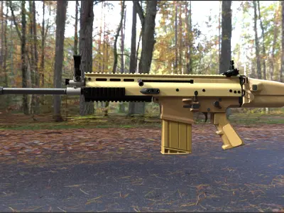 FN SCAR 17S NRCH 3D model purchase