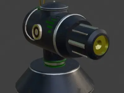 TD Tower 002 Low-poly 3D model