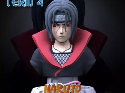 Itachi Sculpture and Bust - Pre-Supported and Cut Version 3D print model