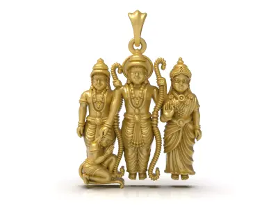 Ramparivar pendant Artwork-89 3D print model