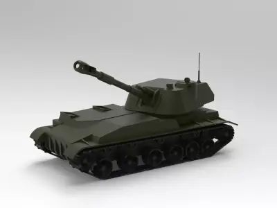 2S3 Akatsiya 3D model