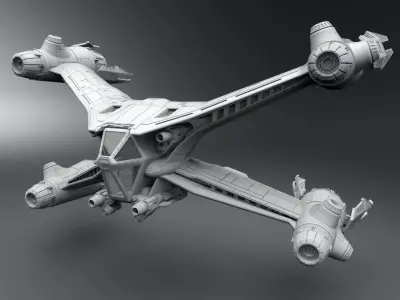 Babylon 5 Starfury Scale model   3D print model