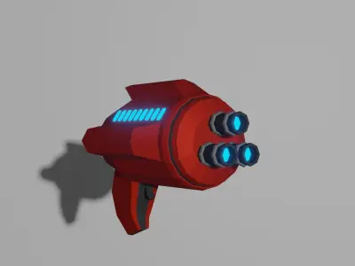 Low Poly Mining Laser Free low-poly 3D model