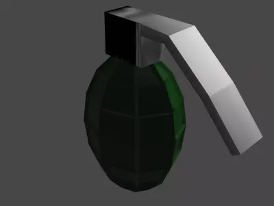 Grenade Low-poly 3D model 6