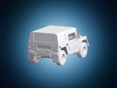 Humvee M1097A2 Military Tactical Vehicle 3D print model