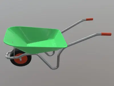 CC0 - Wheelbarrow Free low-poly 3D model