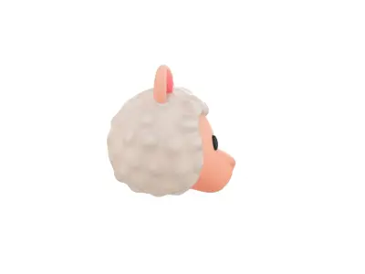 Prop223 Alpaca Head 3D model