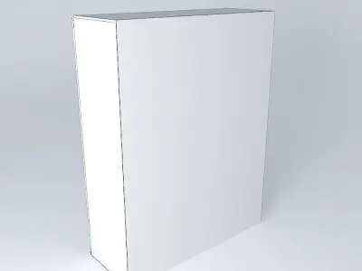 Red Pine Wardrobe 3D model