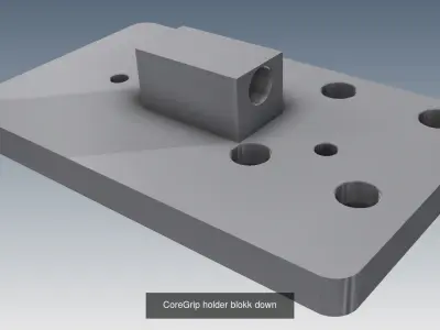 CoreGrip holder blokk 5 ml aluminium 3D Model Pack