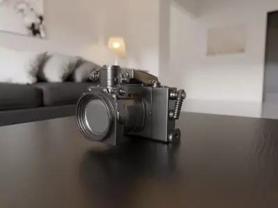 old photo camera 3D print model