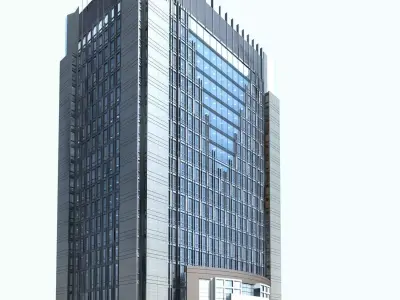 Hotel Building 3D model 70