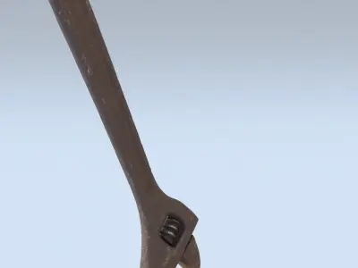 Wrench High Poly 3D model