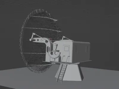 Radar Station of WW II Wuerzburg Riese 3D model