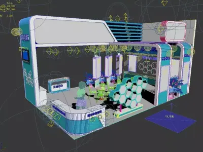 Exhibition - Area - 9X6-3DMAX2009-084 3D model