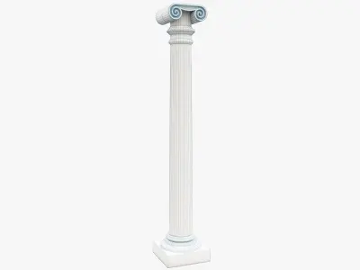 Column greek Low-poly 3D model