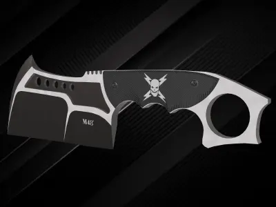 tactical knife Conflict Cleaver Free low-poly 3D model