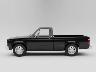 Classic GMC Sierra pickup truck 3D model