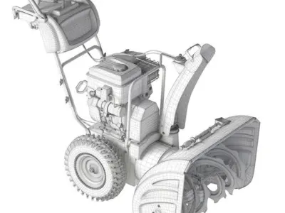 Snow Plow 3D model
