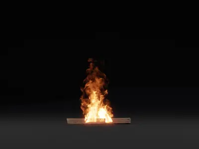 3D Fire 3D model