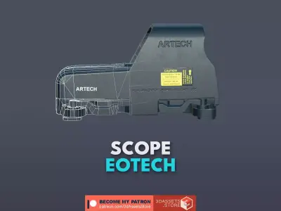 Weapon - Scope - 04 - EoTech Low-poly 3D model