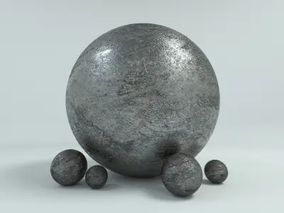 11 Chrome Materials for C4D Octane render Texture