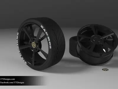Tyre  Rim XAC-R02 Free 3D model