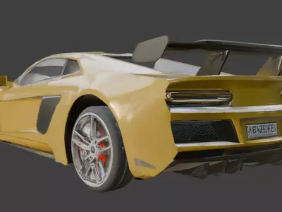 NFS Racing car low poly Low-poly 3D model