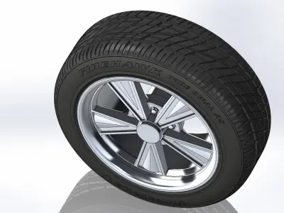 Custom wheels Vision Wheels Dazzler for your scale model 3D print model
