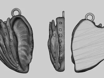COUNCH pendant 3d model for 3dprint 3D print model