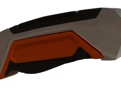 Utility Knife Low-poly 3D model