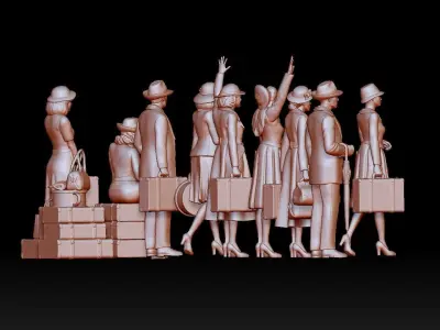 passengers 3D print model shop