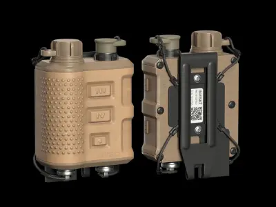 Invisio V50 PTT Low-poly 3D model