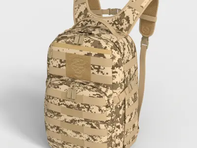 NINJA TACTICAL BACKPACK Low-poly 3D model