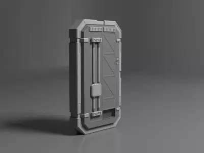 Sci-Fi Door v1 Free 3D model