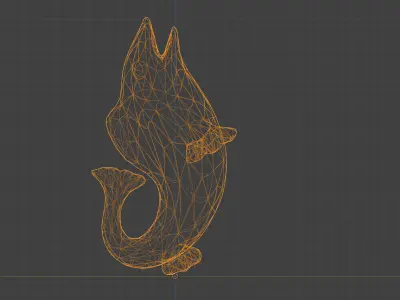 Porcelain Fish Statue - High Res 3D Print ready Free 3D print model