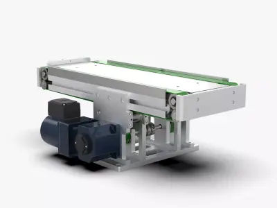 Double Belt Assembly Line Module 3D model