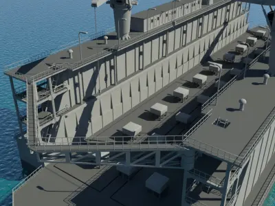 Floating Drydock 3D model purchase 3D model