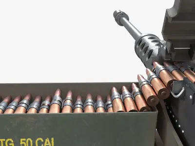 M2HB Browning 3D model